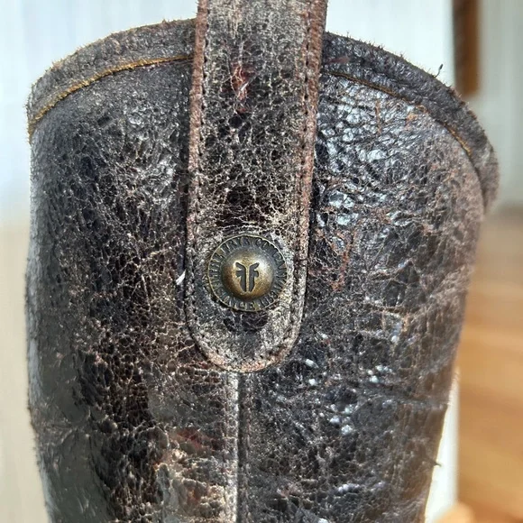 Frye Brown Leather Tall Boots - Picture 2 of 5